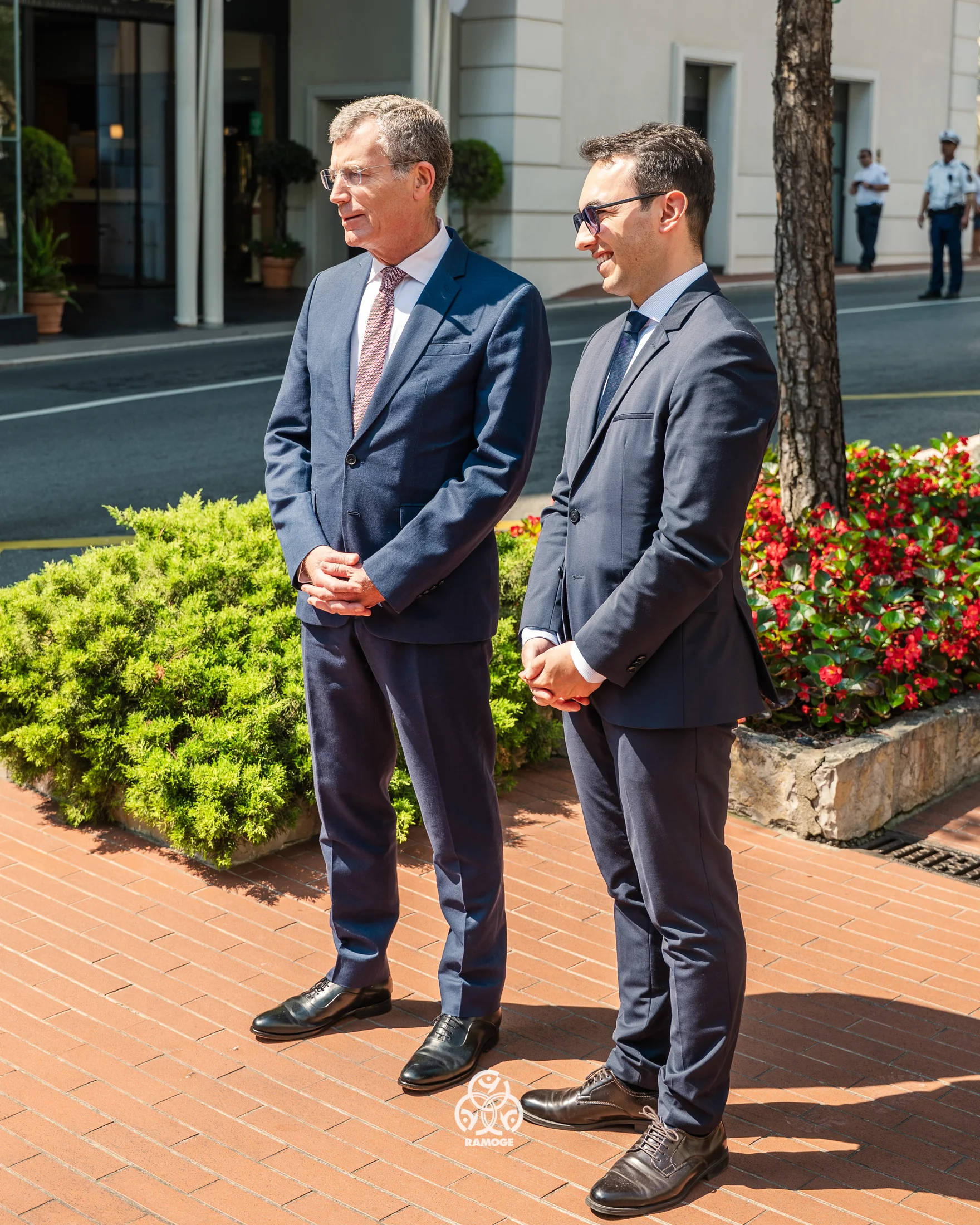 A key moment during an institutional event in Monaco