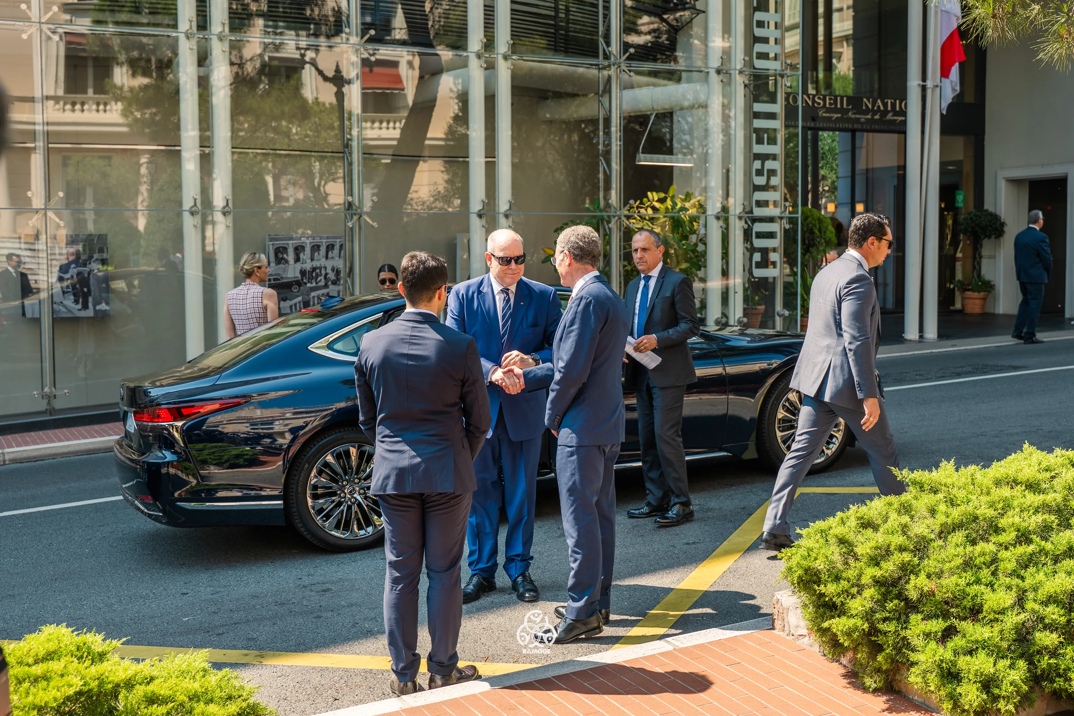 Representatives arriving at the RAMOGE event in Monaco